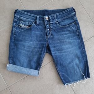 Diesel cut off Jean shorts